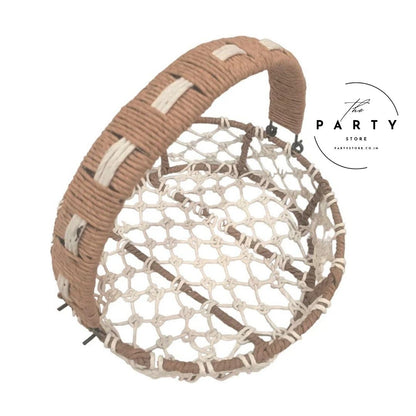 Metal Jute Basket Gift Hamper Baskets for Packing Gifts Storing Fruits And Vegetables