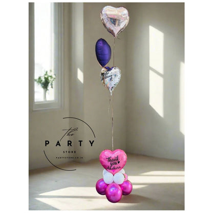 Thank you appreciation balloon bouquet
