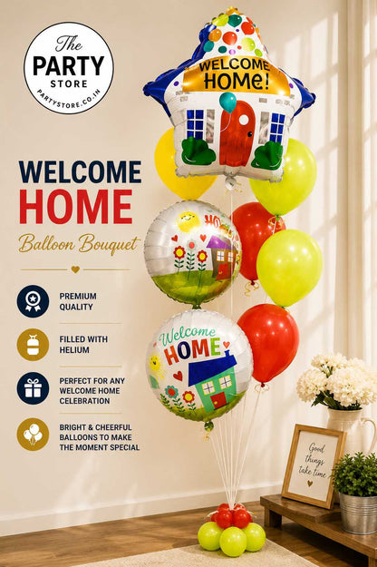 Welcome Home Balloon Bouquet with Helium Delivery | The Party Store