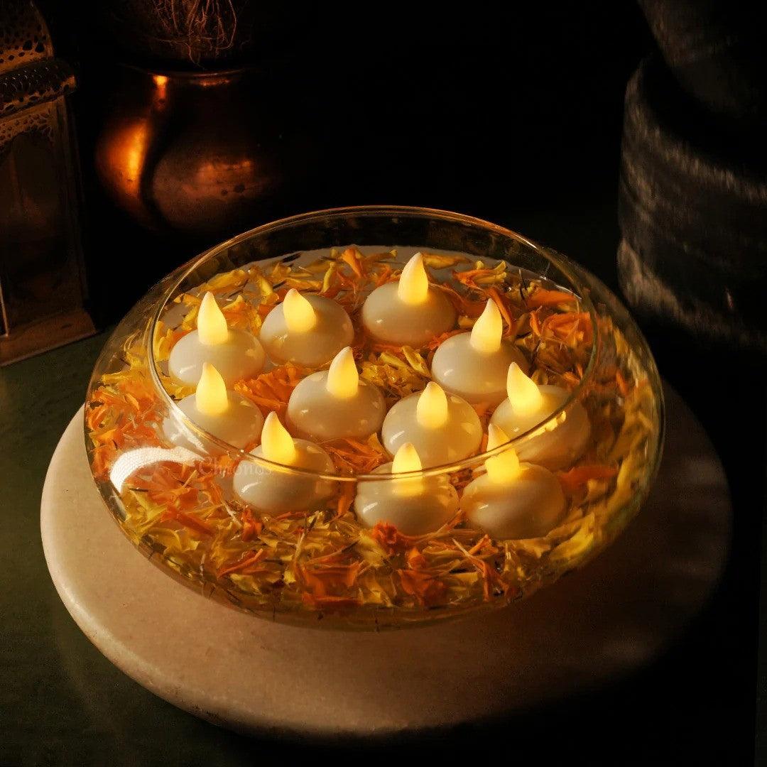 LED Floating Tea Light Candles Set of 6 - The Party Store