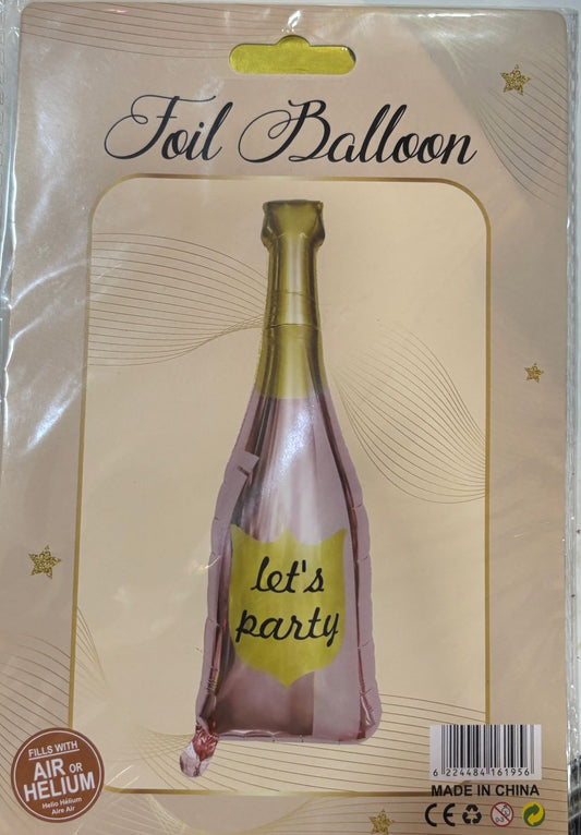 Let’s Party, Champagne & Cheers Foil Balloons | Party Decoration Balloons Online