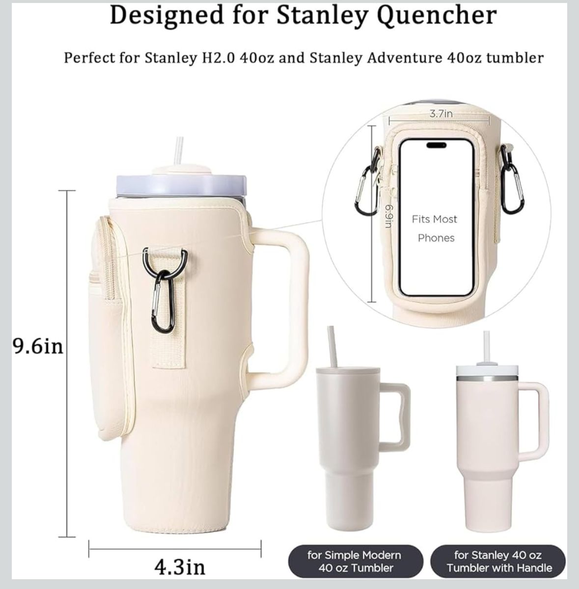 Stanley Tumbler Holder Pounch