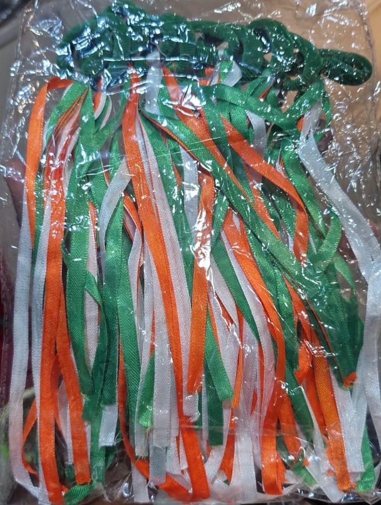 Tricolor POM POM Set of 10 Pcs