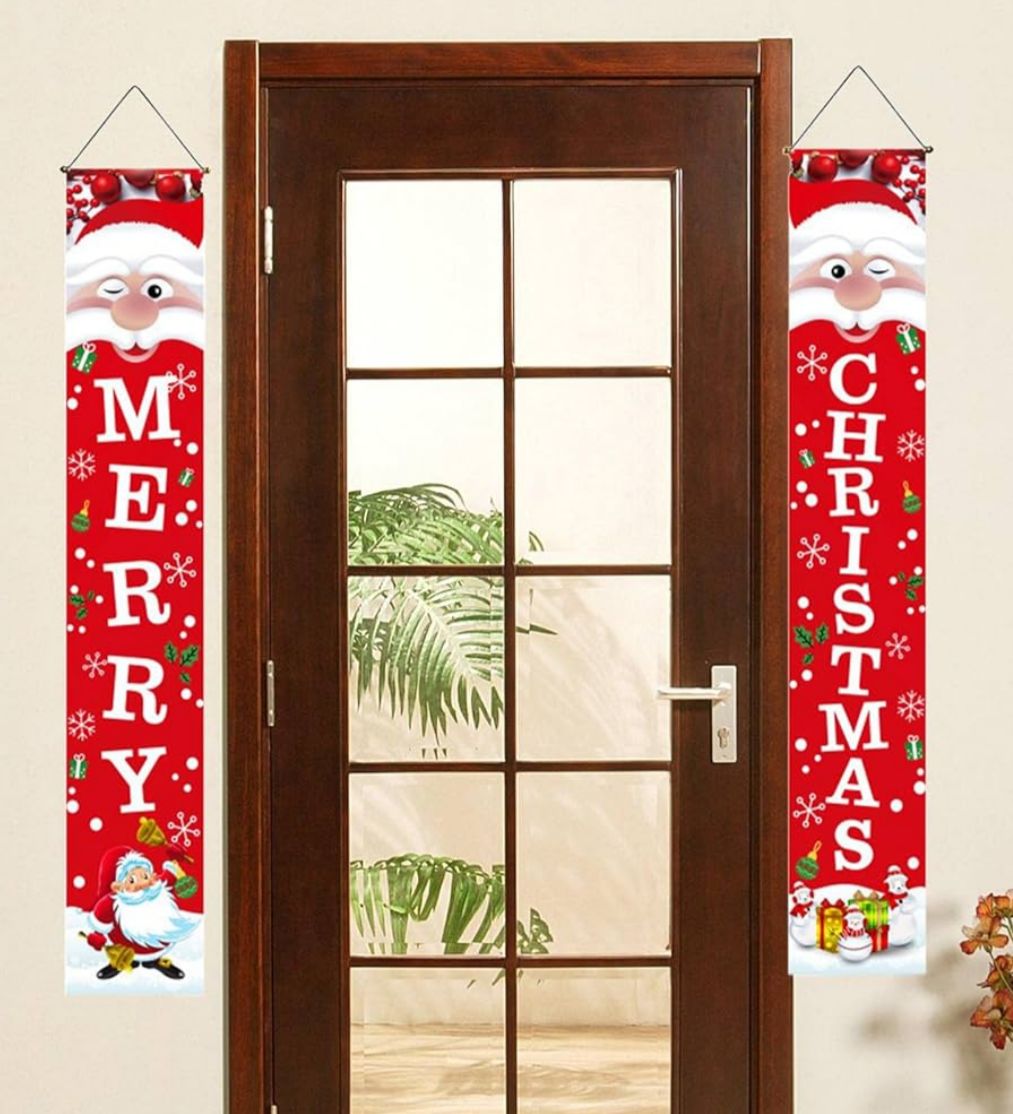 Front Porch Sign Festive Scene Layout Props Multipurpose for Office Indoor Style E|Home & Garden | Holiday & Seasonal Decor | Christmas & Winter | Ornaments