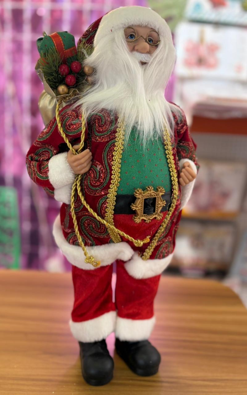 Standing Santa Claus Doll Christmas Decoration Collectible Cute Size 1.5 Feet
