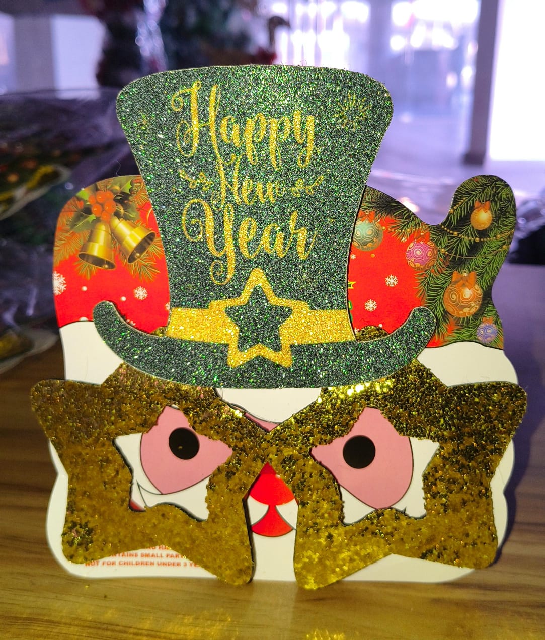 Happy New Year Eyeglasses New Year Eve Hat Shaped Glasses Photo Booth Props Eyeglasses for New Year&