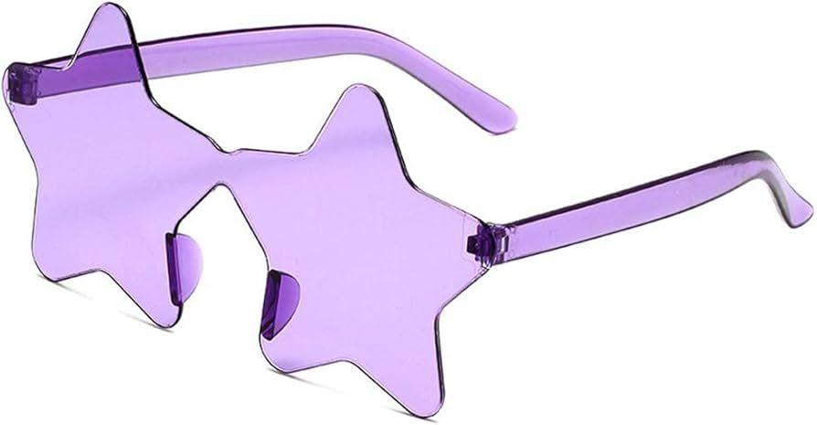 Star Shape Rimless Sunglasses Party Favors Colorful - The Party Store