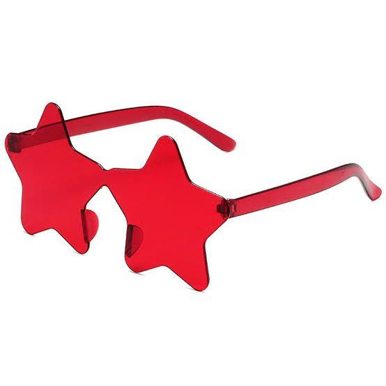 Star Shape Rimless Sunglasses Party Favors Colorful - The Party Store