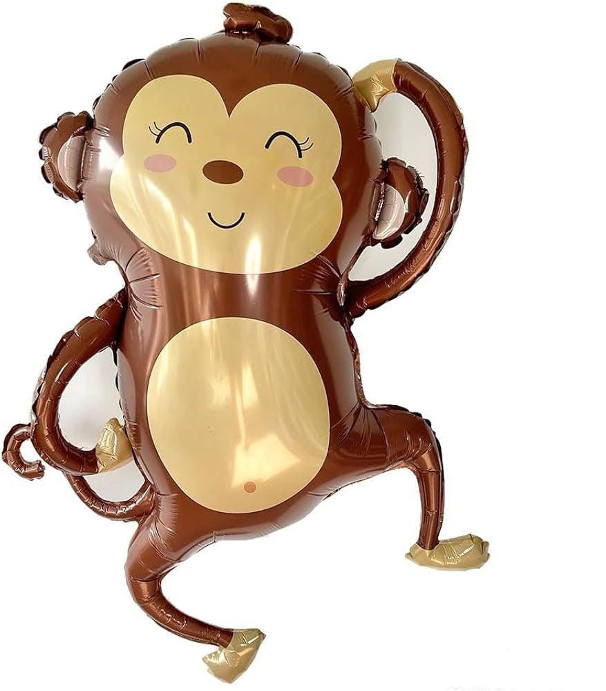 Monkey Shape Foil Balloon for Parties and Events (Pack of 1) - The Party Store