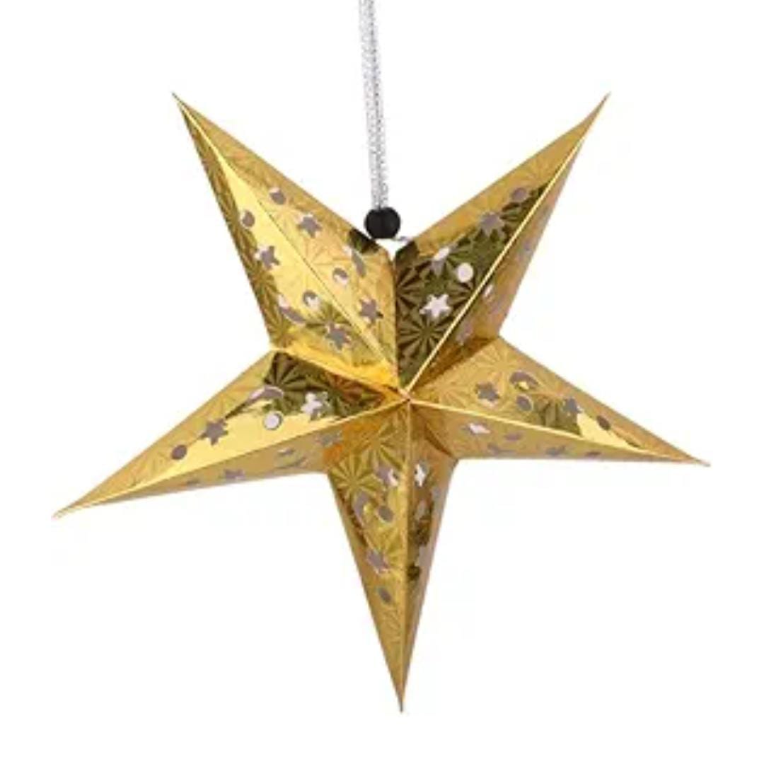 Star Paper Merry Christmas  Lantern Lights for Decoration| Christmas Lantern| Aakash Kandil for Diwali| Hanging Lantern for Home Decoration Balcony| Christmas Decor Items