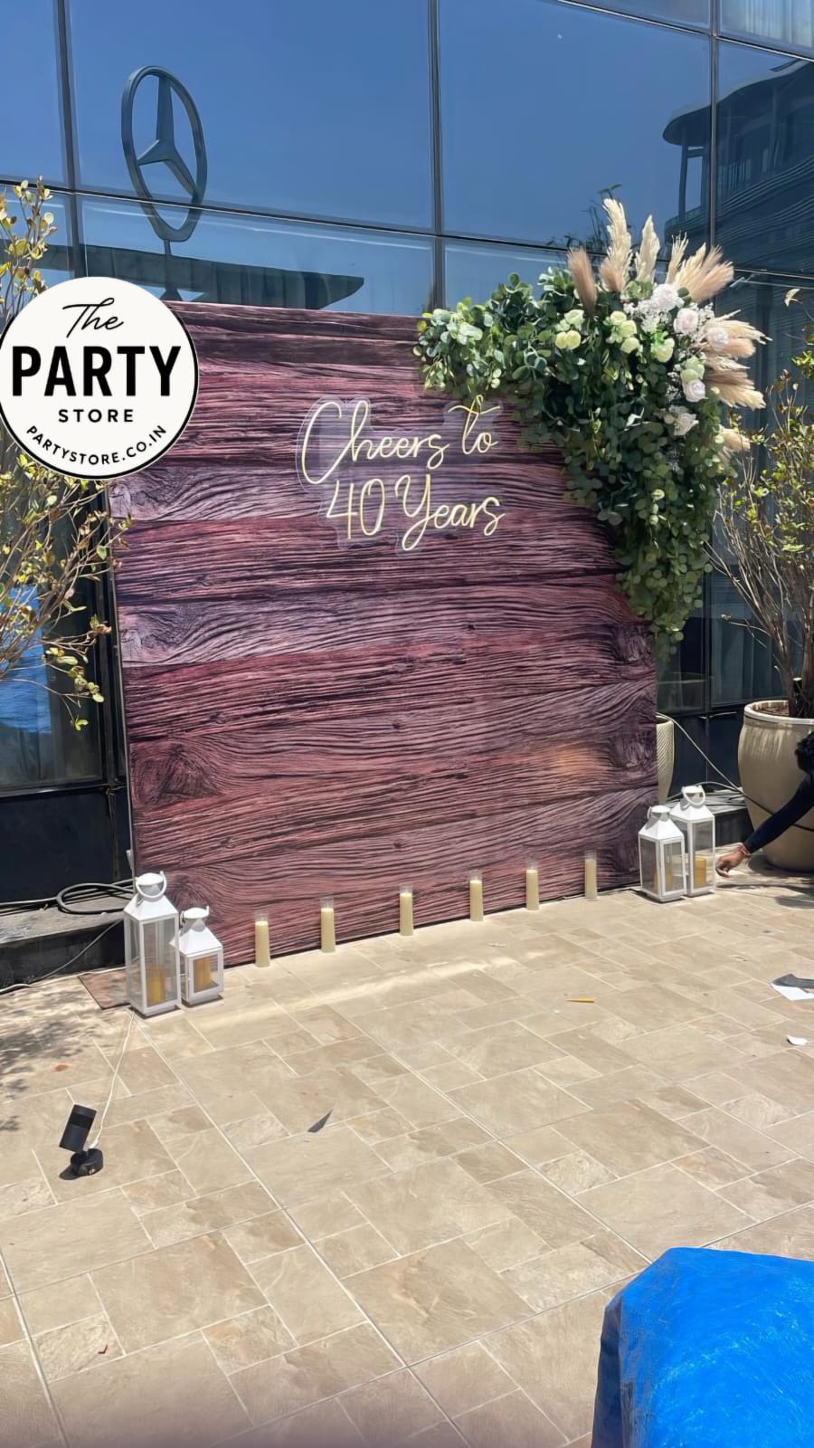 Cheers to 40 Years Neon Sign for Rent | 40th Birthday | Party Store