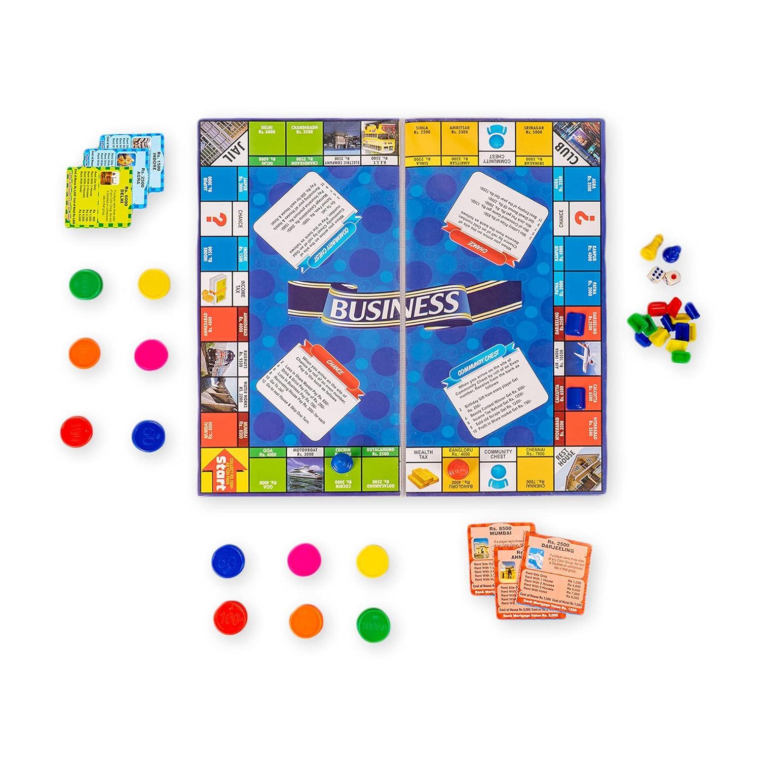 Business India Board Game 5 in 1 Board Game with Other Games - The Party Store