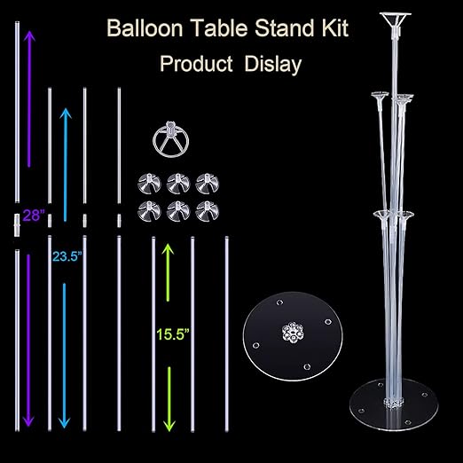 Balloon stand with 5 sticks