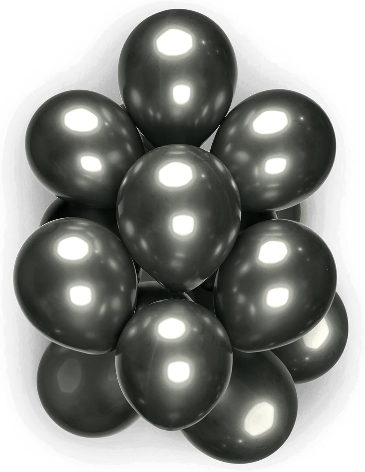 Metallic Chrome Balloons for Birthday Decoration, Anniversary Celebration