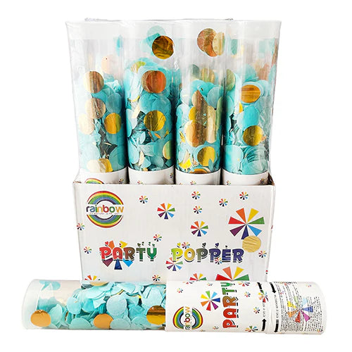 Blue &amp; Pink Confetti Party Poppers for Baby Shower &amp; Welcome Baby | The Party Store