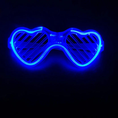 Heart Shaped Light up Glasses Favor Glow Unisex Glowing for Boys &amp; Girls - The Party Store