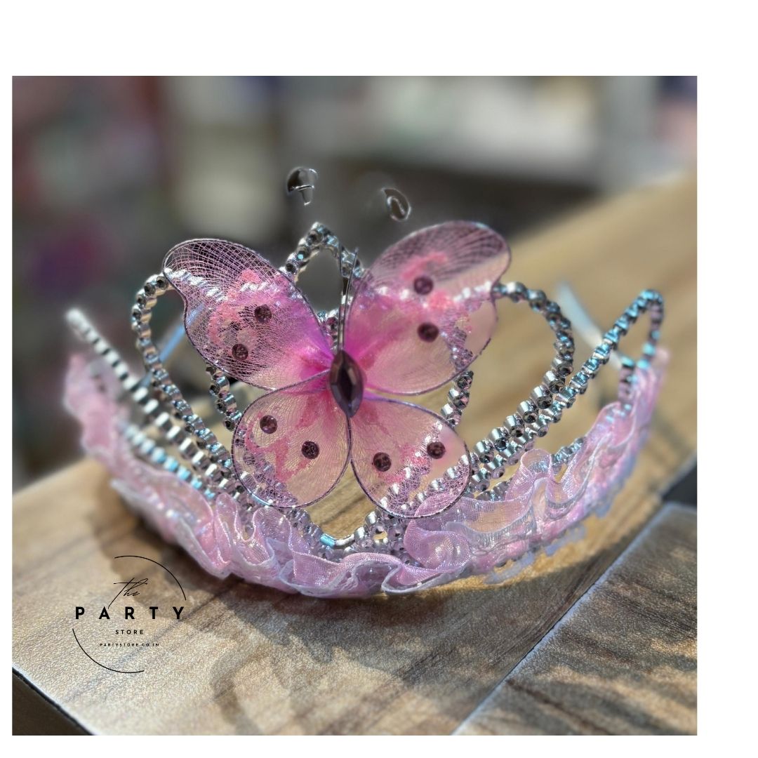 Butterfly Pink Crown for kids