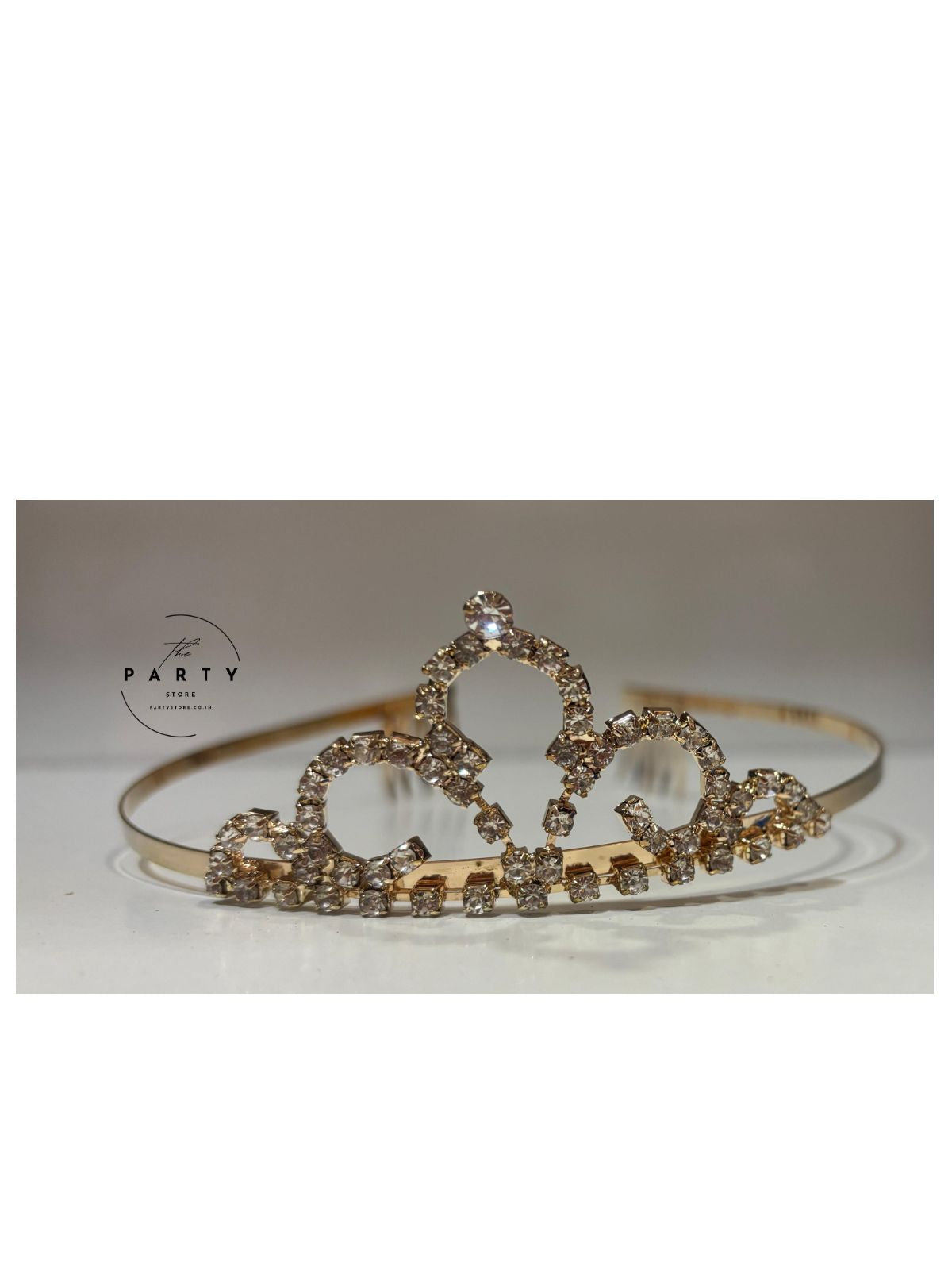 Golden Crystal Tiara Crown