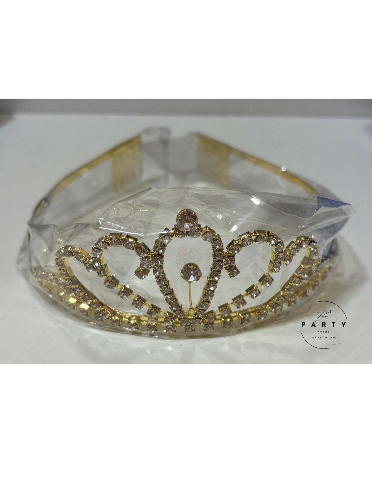 Golden Crystal Tiara Crown