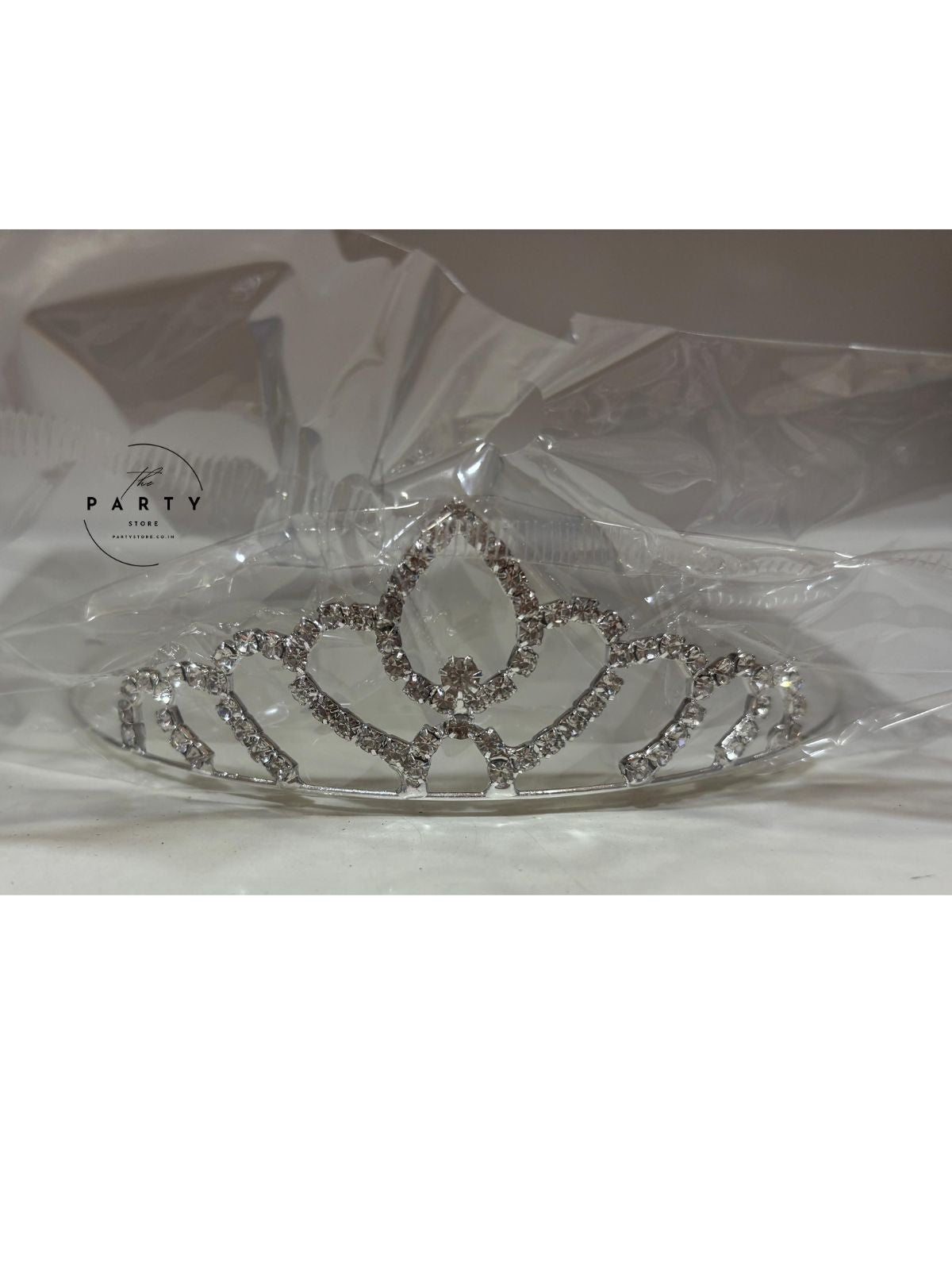 Silver Crystal Tiara Crown