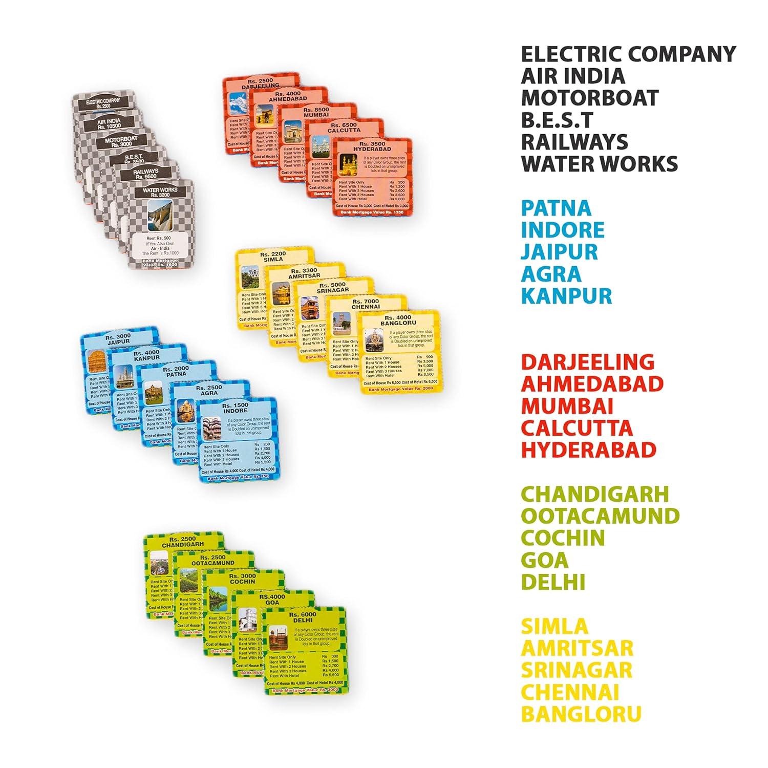 Business India Board Game 5 in 1 Board Game with Other Games - The Party Store