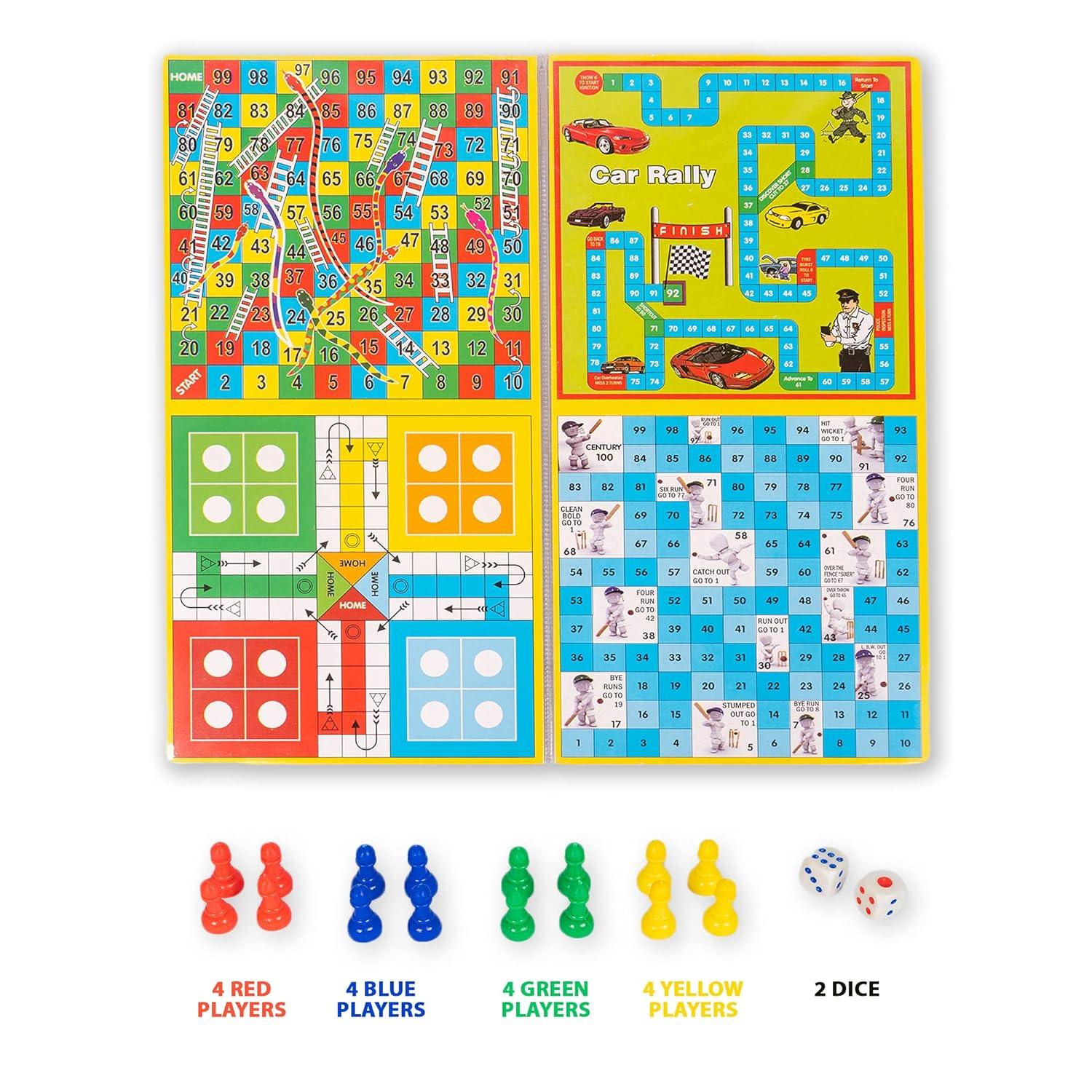 Business India Board Game 5 in 1 Board Game with Other Games - The Party Store
