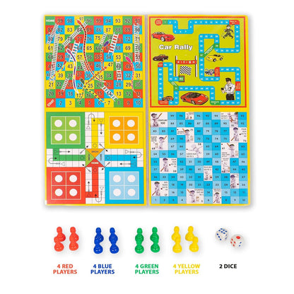 Business India Board Game 5 in 1 Board Game with Other Games - The Party Store