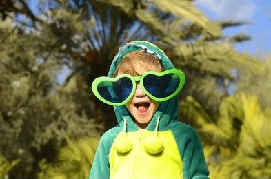 Funny Big Heart Shape Eye Glasses Colorful - The Party Store