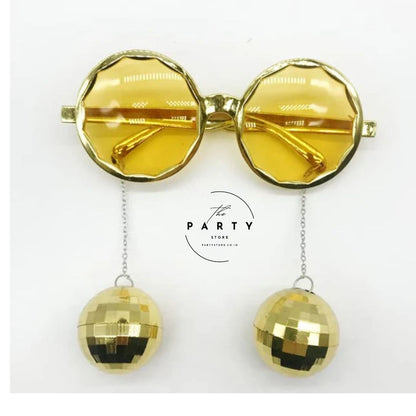 Hanging Disco Ball  Party Glasses Eyewear Costume Stag Night