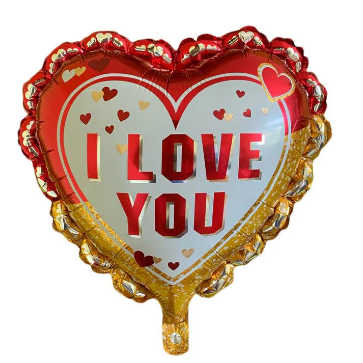 Heart Shape I Love You Multicolor Foil Balloon - The Party Store