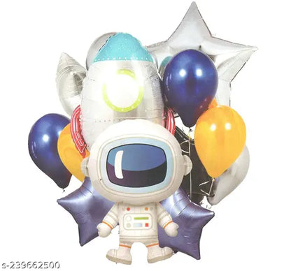 Astronaut Space Theme Helium Inflatable Kids Birthday Party Decorations Set