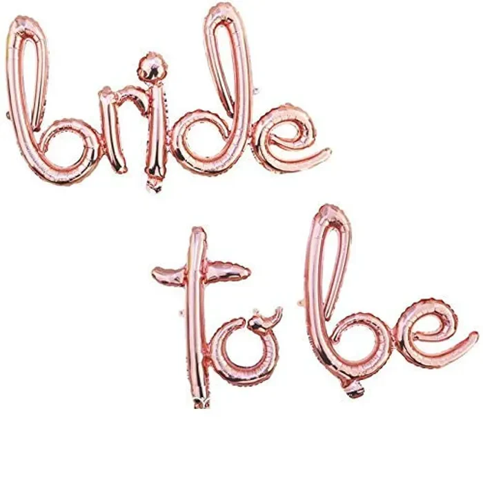 Bride To Be Cursive Letter Foil Balloon