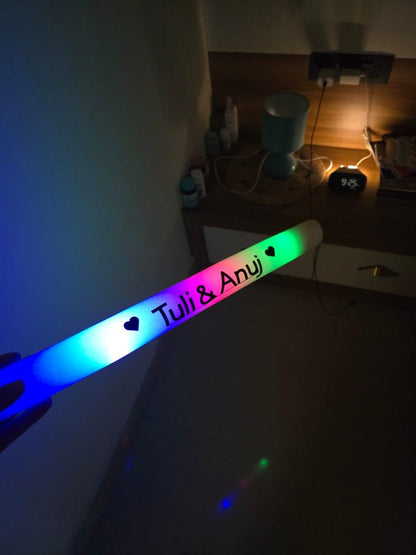 Renowned Events Light Up LED Foam Stick. This 16&quot; reusable foam stick for Dancing/Concerts and Sporting Events or Cheer Up in Weddings, Parties, and Dancing - The Party Store