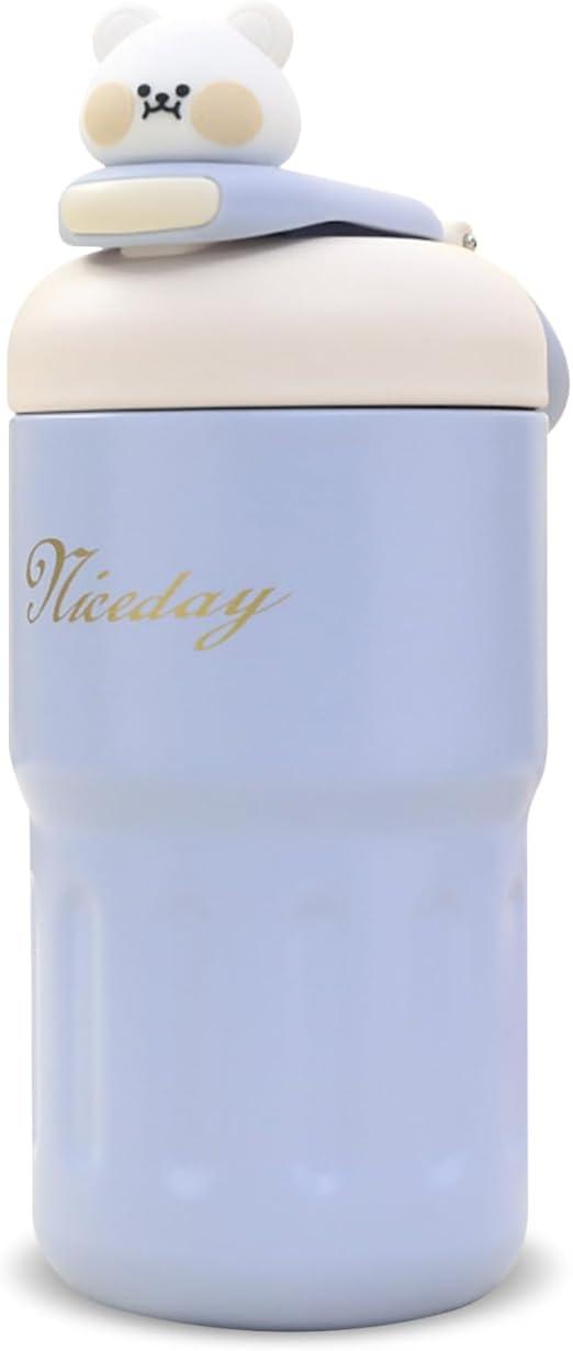 Coffee Mug Stainless Steel Travel Mug Insulated Vacuum Thermal Mug Leak-Proof Travel Mug with Lid for Coffee - The Party Store