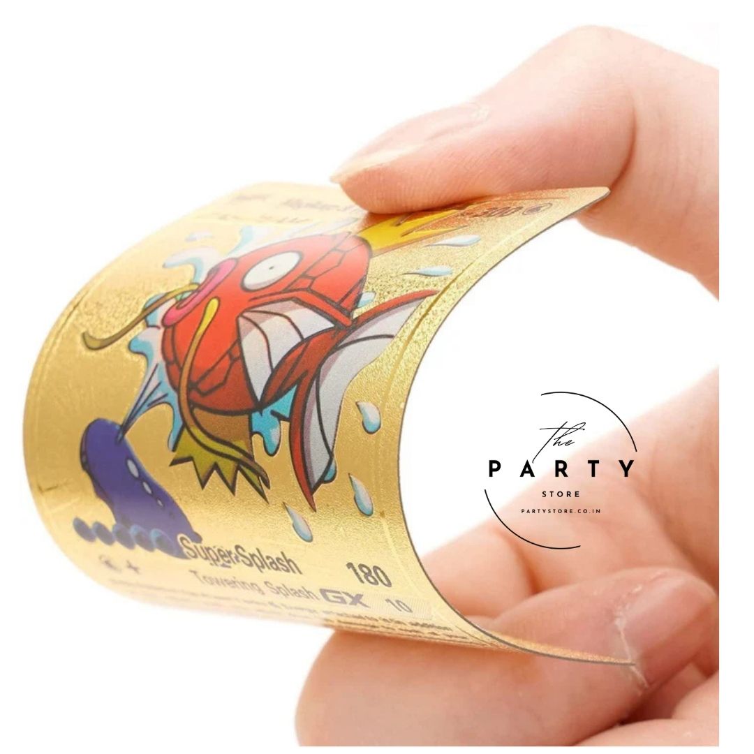 Golden Pokemon Cards Waterproof for Kids
