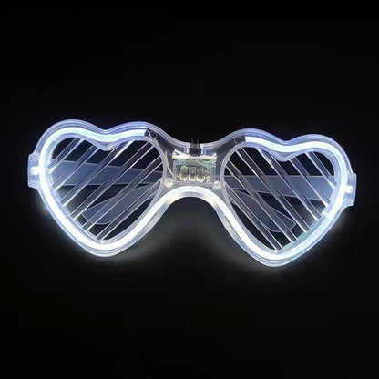 Heart Shaped Light up Glasses Favor Glow Unisex Glowing for Boys &amp; Girls - The Party Store